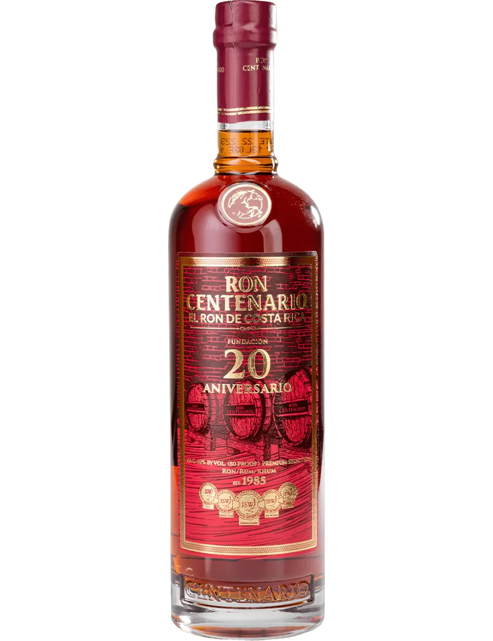 Centenario 20 ans - Rhum vieux de mélasse