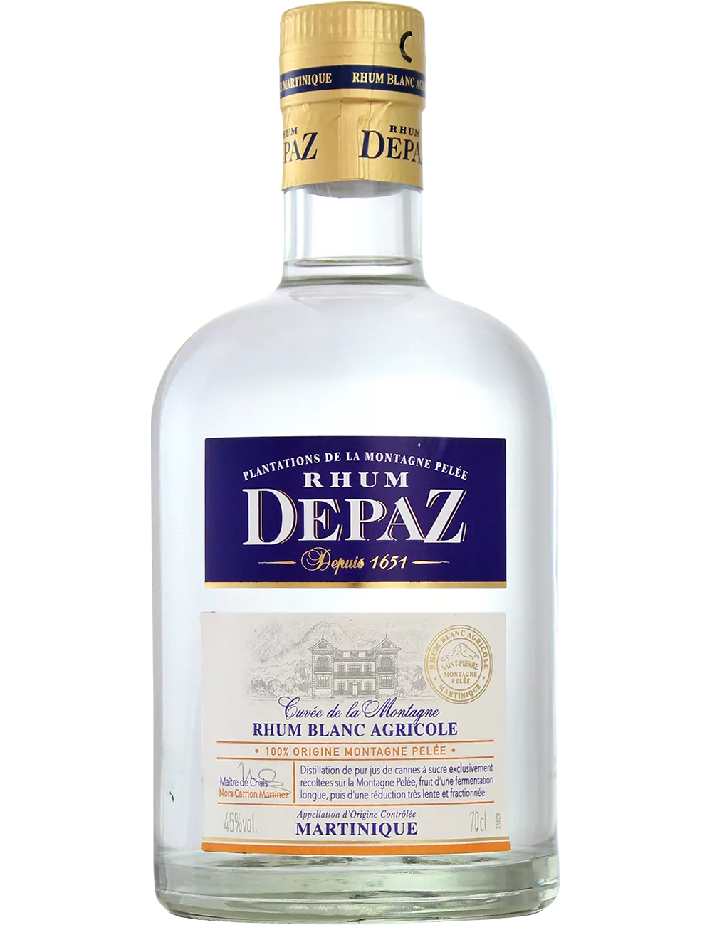 Depaz - Cuvée de la Montagne - Rhum blanc agricole