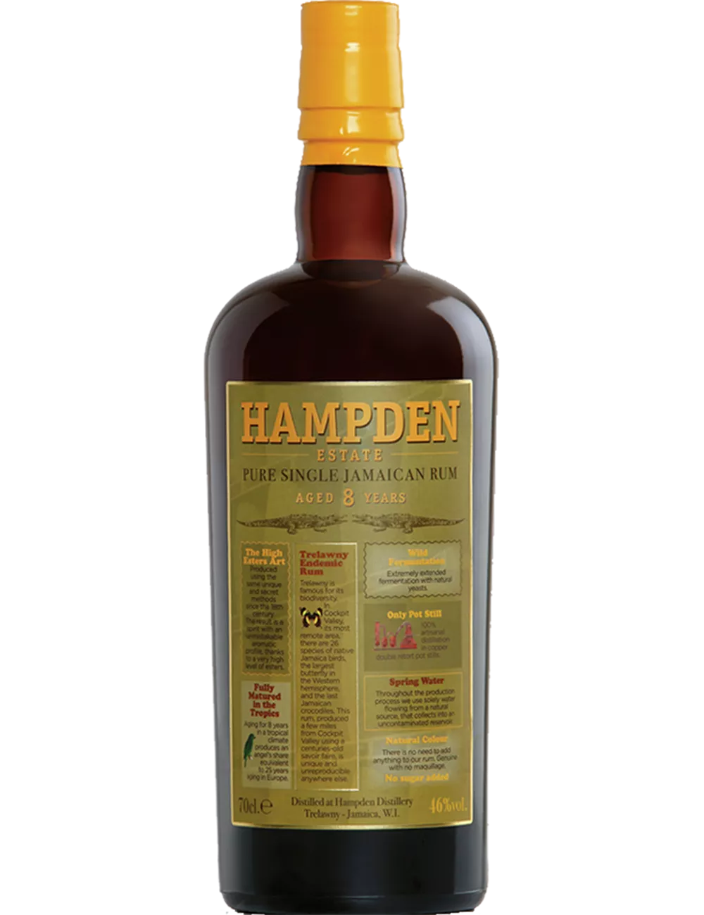 Hampden - Rhum vieux de mélasse