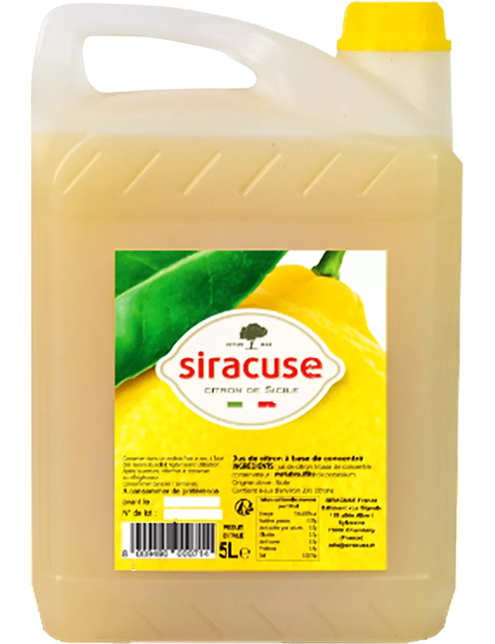 Jus de Citron Jaune 5L - Siracuse