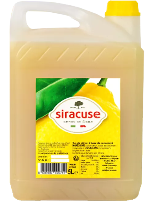 Jus de Citron Jaune 5L - Siracuse