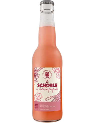 Le Schorle - Rhubarbe Pimpante Bio - Eau pétillante