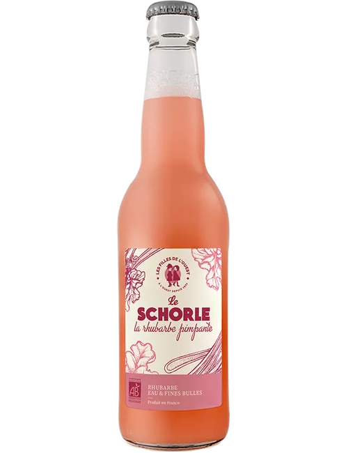 Le Schorle - Rhubarbe Pimpante Bio - Eau pétillante