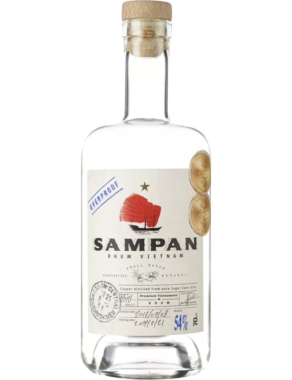 Sampan - Overproof - Rhum blanc